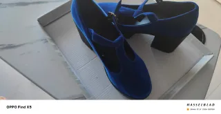 Zapatos de vestir azules eléctrico