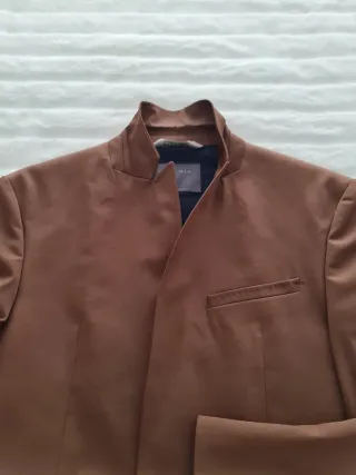 Americana Zara Talla 50 Marrón Claro