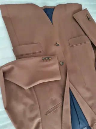 Americana Zara Talla 50 Marrón Claro