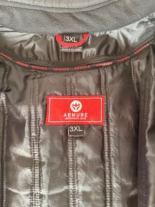 Chaqueta Moto Armure Negra y Amarilla,