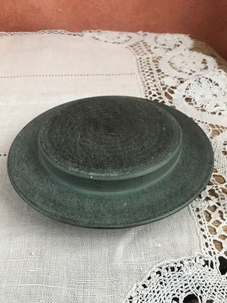 Posacenere in pietra ollare inciso a mano