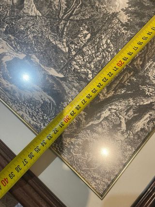 Set di 2 quadri incisi sulla caccia 40x50