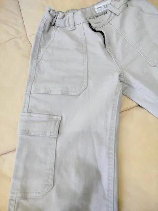 Pantalón cargo niña beige Talla 11/12 152cm