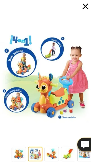 Andador 4 en 1 para bebé