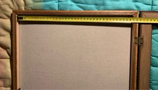 Cornice apribile in legno massello con vetro