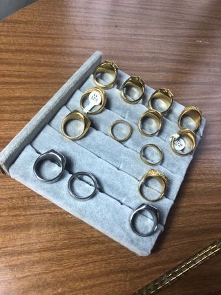 Lote Joyería Bisutería Oro y Plata Acero 316