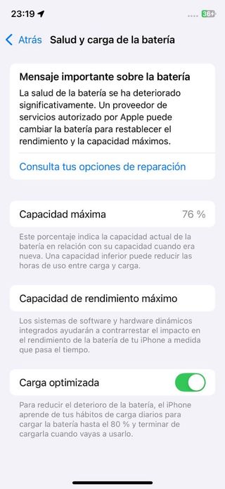 iPhone 11 Pro 256 GB Bianco Salute Batteria 76%