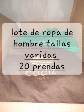 Lote Ropa Hombre Varias Tallas 20 Prendas