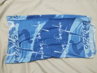 Bandana elástica ciclismo azul y blanco