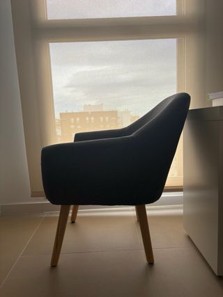 Poltrona Maison du Monde in tessuto grigio