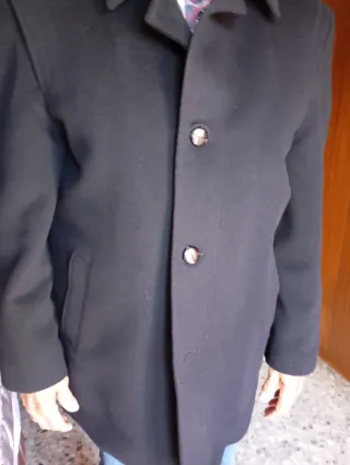 Chaquetón paño azul marino