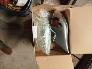 Espejos M 3 negros y cromador