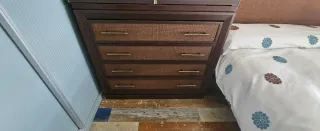 Dormitorio de ratan completo.