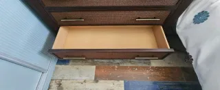 Dormitorio de ratan completo.