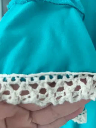 Traje de gitana turquesa oscuro