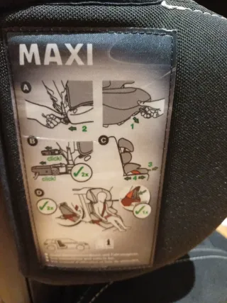 Silla Coche Takata Maxi Grupo 2-3 Negra