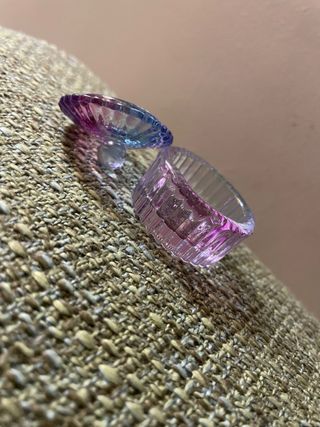 Porta anelli in vetro