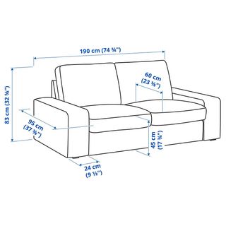 Sofá Kivik 2 plazas beige
