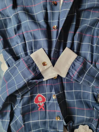 Vestido infantil a cuadros