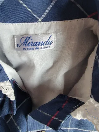 Vestido infantil a cuadros