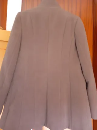 Abrigo paño verde talla M