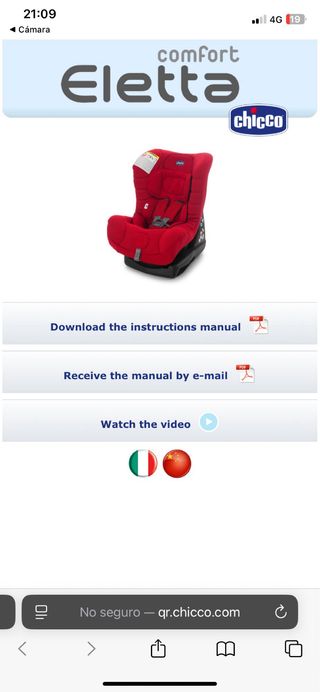 Silla de coche Chicco gris