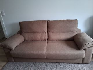 Sofá Cama Beige Tela Nuevo Urgeee su venta!!!
