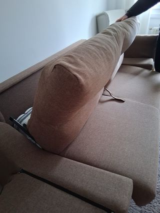 Sofá Cama Beige Tela Nuevo Urgeee su venta!!!