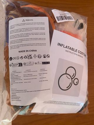 Disfraz inflable de caballo para adulto