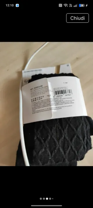 Calze Calzedonia cashmere ricamate M ricamate