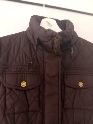 Chaqueta acolchada marrón
