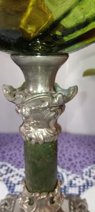 Lámpara de aceite francesa antigua