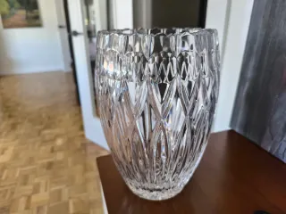 Centro de mesa de cristal tallado