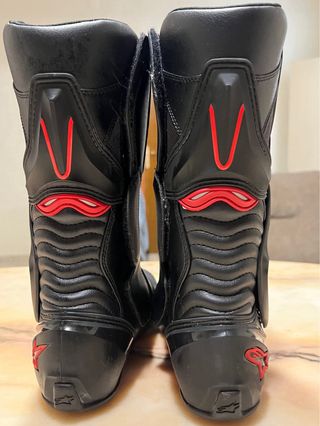 Botas Moto Alpinestars Negras Rojas
