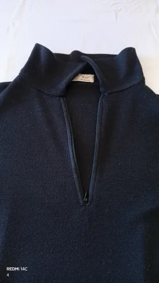 Tubino nero mini in maglina.