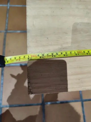 Banco de madera y metal
