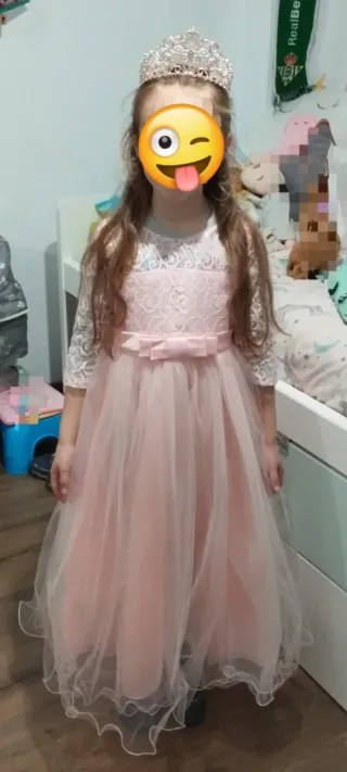 Disfraz vestido niña. Glinda. Princesa.