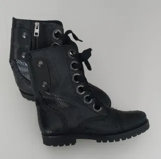 Botines Zadig & Voltaire Negros Piel Serpiente