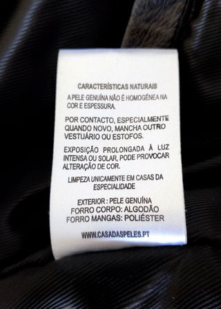 Casaco Pele Casa das Peles T. 52