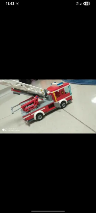 2 Set Lego: Elicottero e Camion dei Pompieri