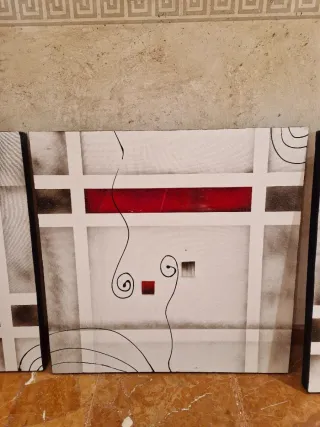Set di 3 quadri astratti per la decorazione