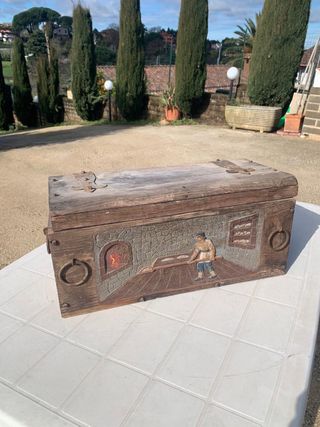 Bauletto vintage decorato