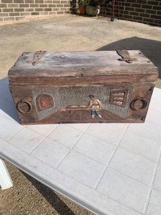 Bauletto vintage decorato