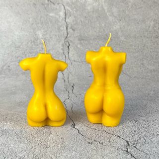 Set 2 moldes silicona cuerpo femenino Lazo Rosa