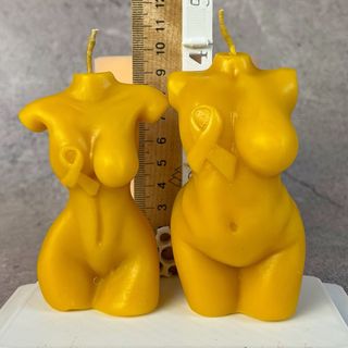 Set 2 moldes silicona cuerpo femenino Lazo Rosa