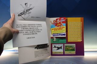 Álbum de cromos Aviones de Combate. Panini.