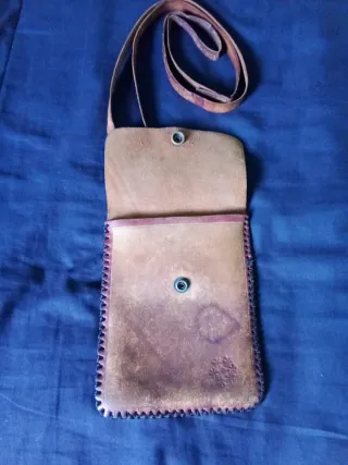 Bolso de Hombro Cuero Hecho a Mano