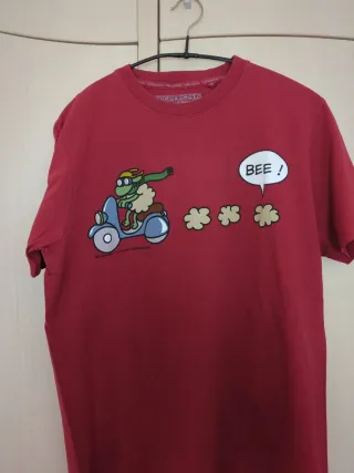 Camiseta Kukuxumusu Roja Dibujo Rana Moto