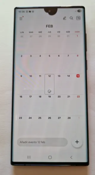 Samsung S22 Ultra 256 GB Mancha negra zona superio