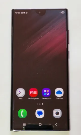 Samsung S22 Ultra 256 GB Mancha negra zona superio